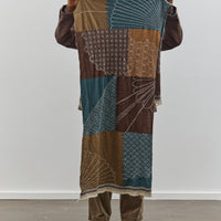 Kapital Fulling Wool Scarf Furoshiki, Brown