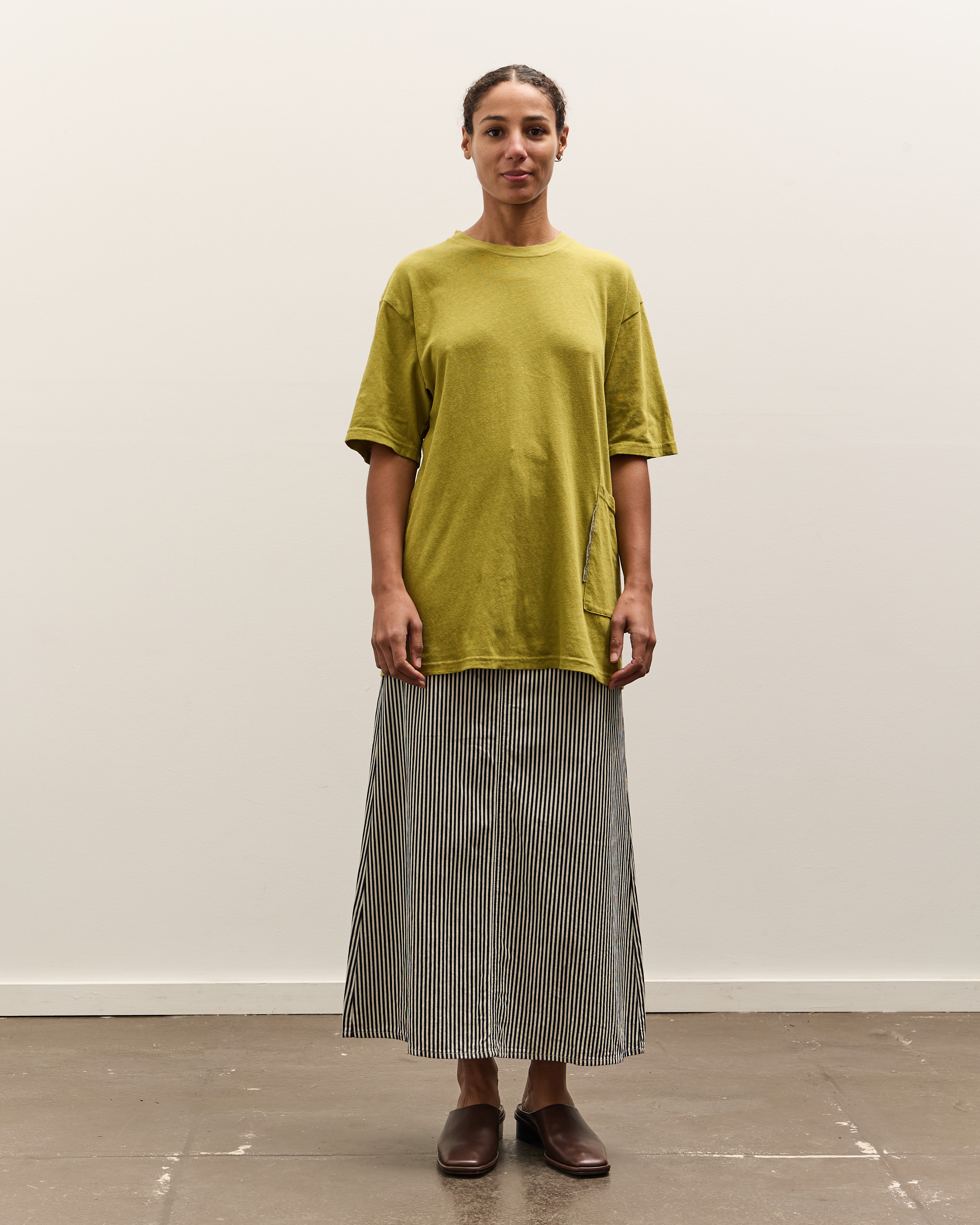 Gauze Jersey Biscuit Pocket T, Yellow Green – Glasswing