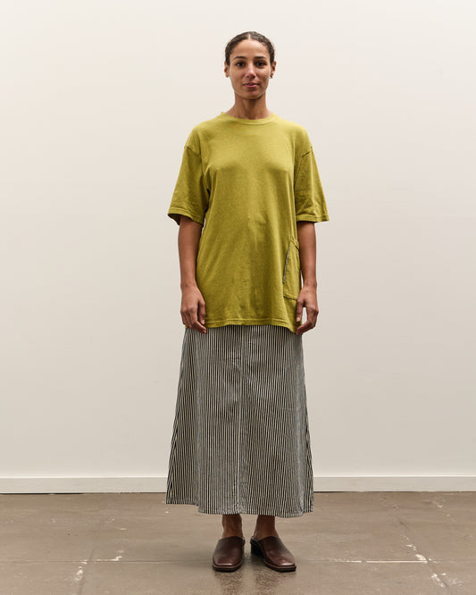 Kapital Gauze Jersey Biscuit Pocket T, Yellow Green