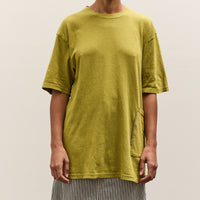 Kapital Gauze Jersey Biscuit Pocket T, Yellow Green