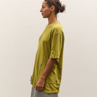 Kapital Gauze Jersey Biscuit Pocket T, Yellow Green
