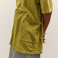 Kapital Gauze Jersey Biscuit Pocket T, Yellow Green