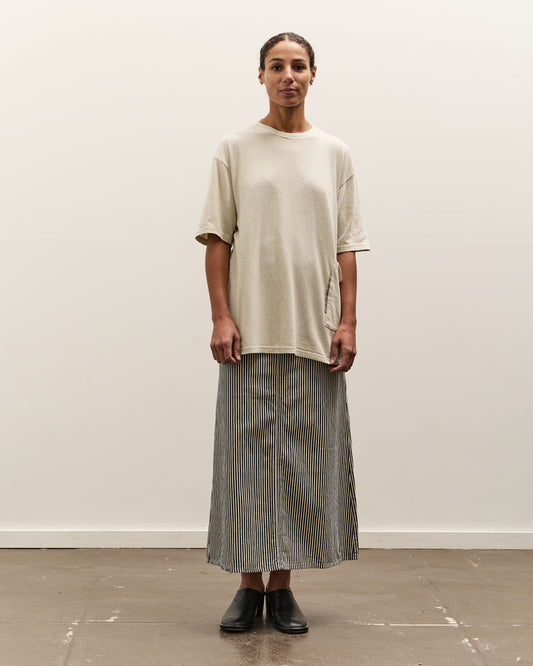 Kapital Gauze Jersey Biscuit Pocket T, Ivory