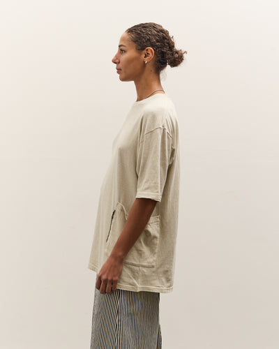 Kapital Gauze Jersey Biscuit Pocket T, Ivory
