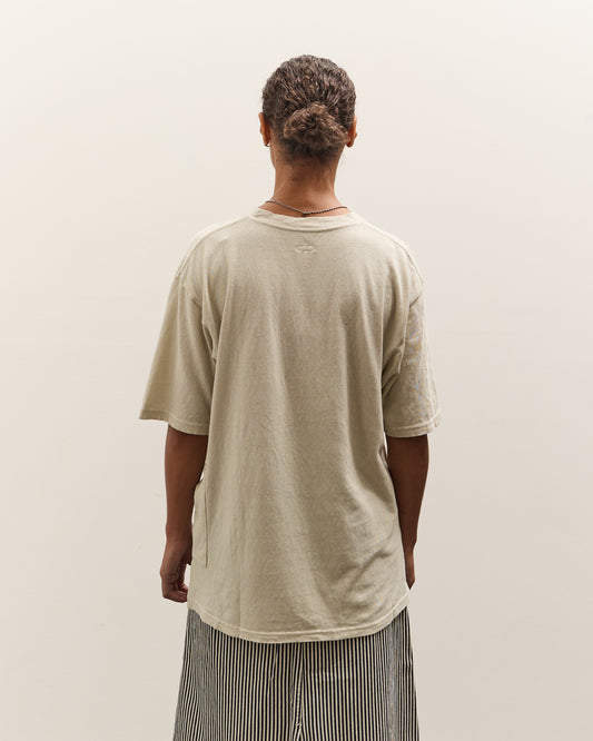 Kapital Gauze Jersey Biscuit Pocket T, Ivory
