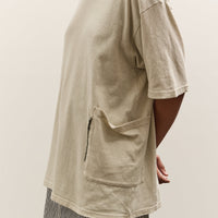 Kapital Gauze Jersey Biscuit Pocket T, Ivory