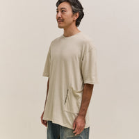Kapital Gauze Jersey BISCUIT Pocket T Unisex, Ivory