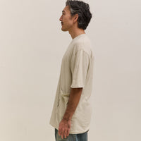 Kapital Gauze Jersey BISCUIT Pocket T Unisex, Ivory