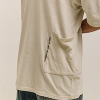 Kapital Gauze Jersey BISCUIT Pocket T Unisex, Ivory