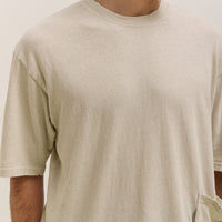 Kapital Gauze Jersey BISCUIT Pocket T Unisex, Ivory