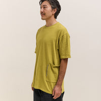 Kapital Gauze Jersey BISCUIT Pocket T Unisex, Yellow Green