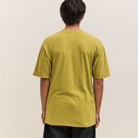 Kapital Gauze Jersey BISCUIT Pocket T Unisex, Yellow Green