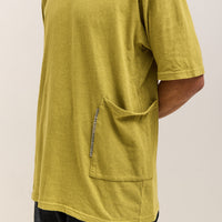 Kapital Gauze Jersey BISCUIT Pocket T Unisex, Yellow Green
