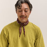 Kapital Washer Silk Neckerchief, Sambo Paisley, Wine