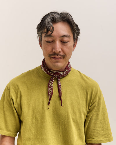 Kapital Washer Silk Neckerchief, Sambo Paisley, Wine