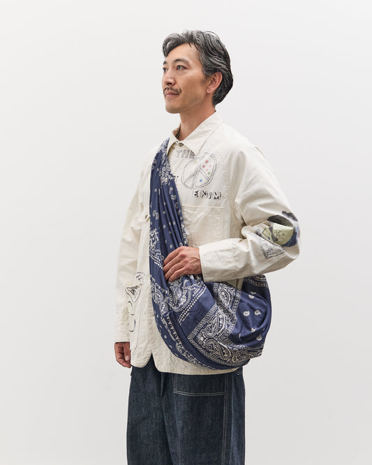 Kapital Gauze RAT BRAND Bandana Patchwork TRANSIT SNUFKIN Bag, Aubergine