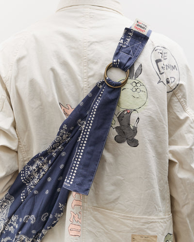 Kapital Gauze RAT BRAND Bandana Patchwork TRANSIT SNUFKIN Bag, Aubergine
