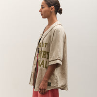 Kapital GREAT KOUNTRY Baseball Shirt, Beige French Linen