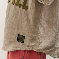 Kapital GREAT KOUNTRY Baseball Shirt, Beige French Linen