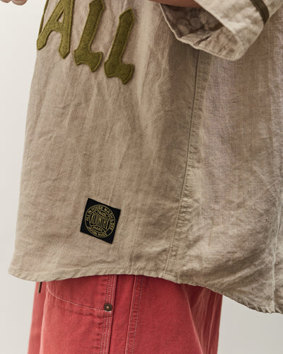 Kapital GREAT KOUNTRY Baseball Shirt, Beige French Linen