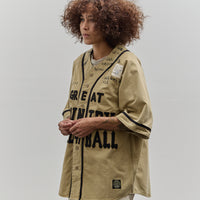 Kapital GREAT KOUNTRY Damaged Baseball Shirt, Beige