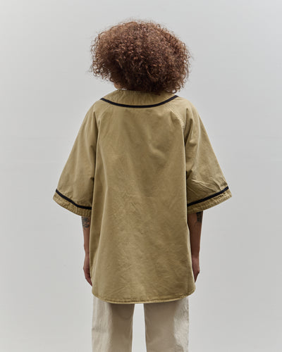 Kapital GREAT KOUNTRY Damaged Baseball Shirt, Beige