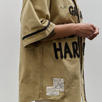 Kapital GREAT KOUNTRY Damaged Baseball Shirt, Beige