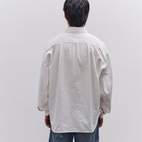 Kapital Herringbone Twill Shirt Anorak, White