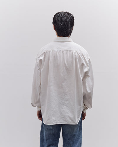 Kapital Herringbone Twill Shirt Anorak, White