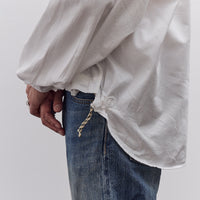 Kapital Herringbone Twill Shirt Anorak, White