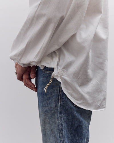 Kapital Herringbone Twill Shirt Anorak, White