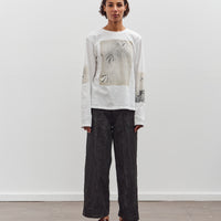 Kapital Jersey Crew Long Sleeve T, White