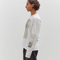 Kapital Jersey Crew Long Sleeve T, White
