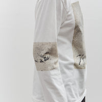 Kapital Jersey Crew Long Sleeve T, White