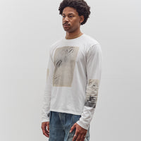 Kapital Jersey Crew Long Sleeve T, White