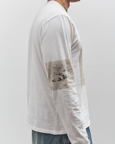 Kapital Jersey Crew Long Sleeve T, White