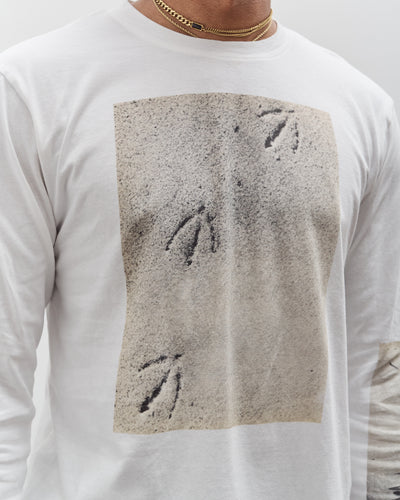 Kapital Jersey Crew Long Sleeve T, White