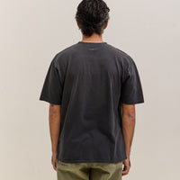 Kapital Jersey Crew T Rain Skull, Black