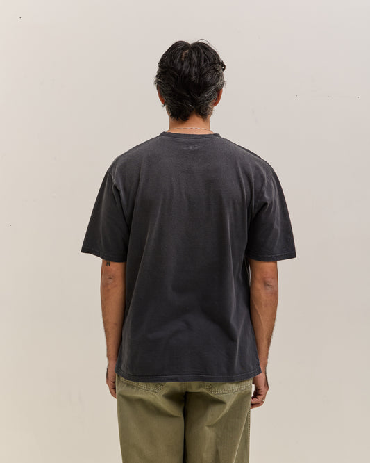 Kapital Jersey Crew T Rain Skull, Black