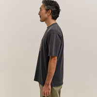 Kapital Jersey Crew T Rain Skull, Black