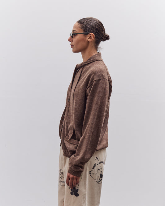 Kapital Knit Bowtie Cardigan, Brown