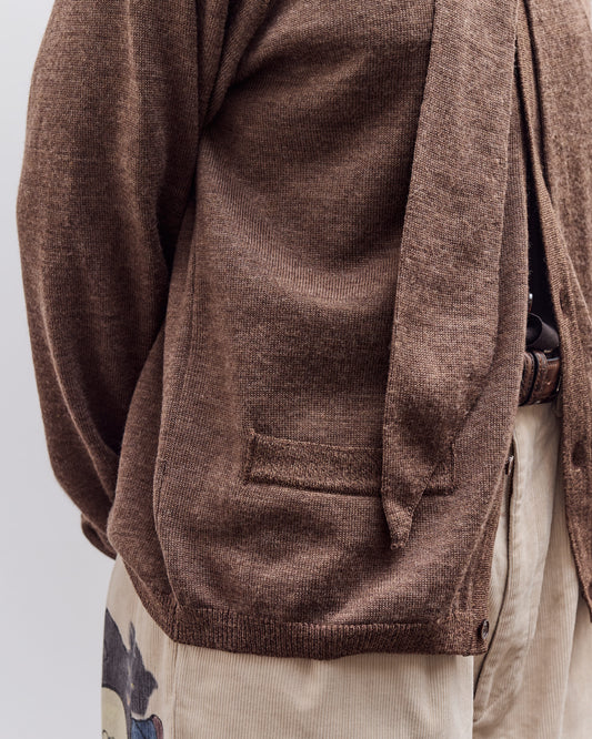 Kapital Knit Bowtie Cardigan, Brown