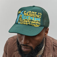 Kapital Laundry Shrink Truck Cap, Dark Green