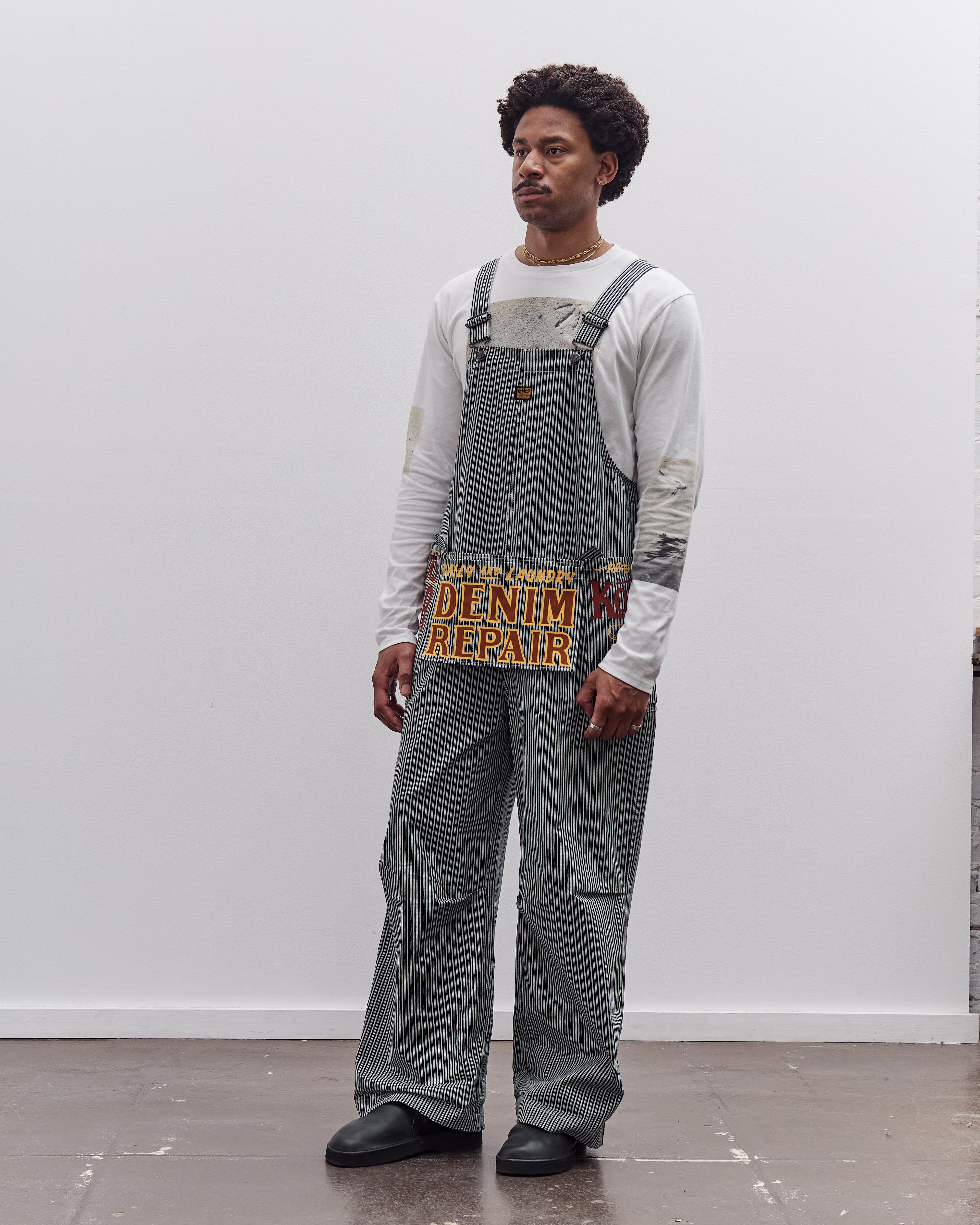 ロンパース・カバーオール MABLI 2Y CorneliDungarees paint pallet Kapital LIBERTY Hickoree AD Overall, Hickoree – Glasswing