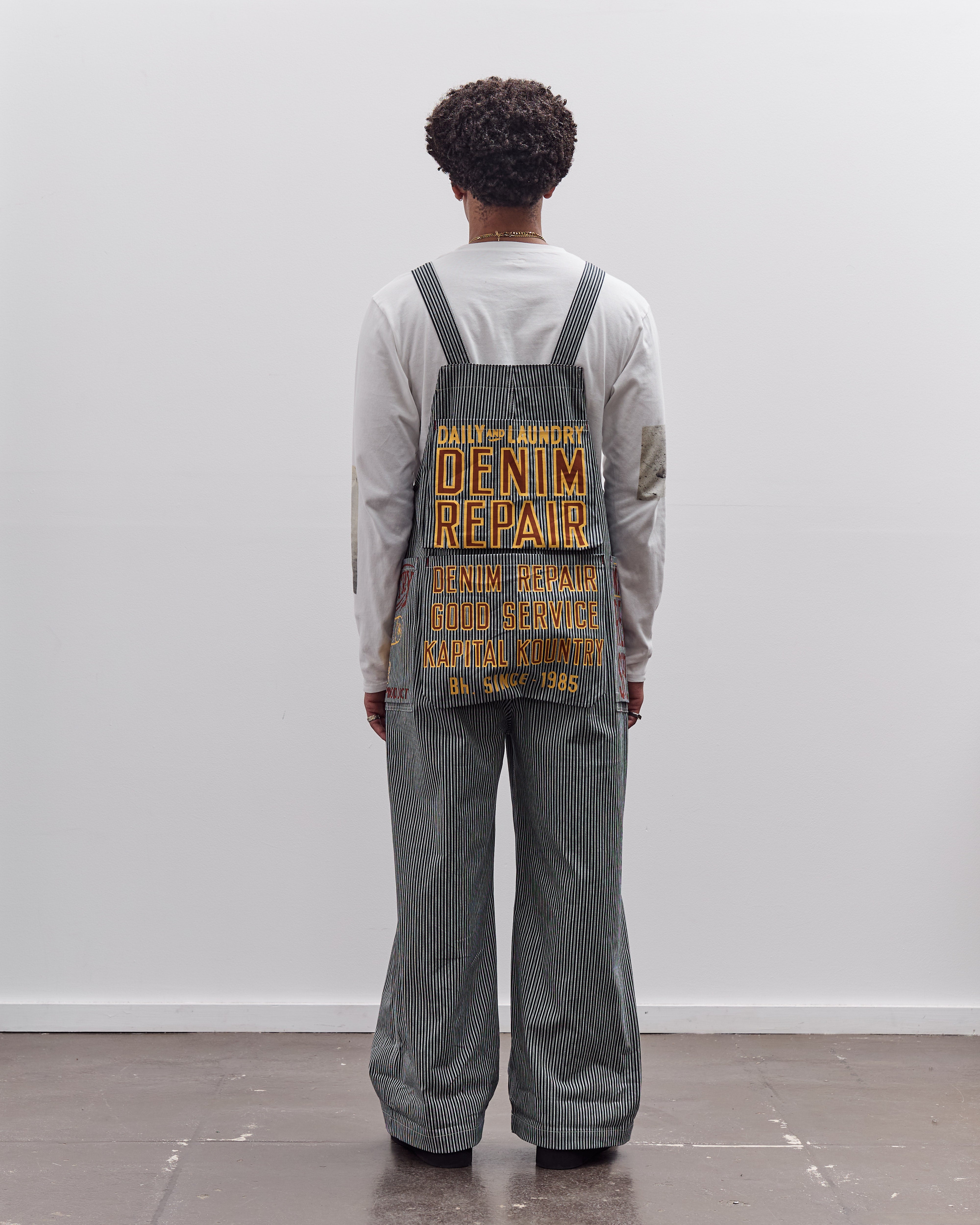 KAPITAL オーバーオール Kapital LIBERTY Hickoree AD Overall, Hickoree – Glasswing
