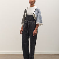 Kapital Light Canvas Welder Overall, Black