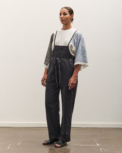 Kapital Light Canvas Welder Overall, Black