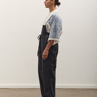 Kapital Light Canvas Welder Overall, Black