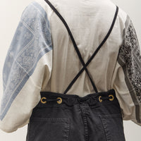 Kapital Light Canvas Welder Overall, Black