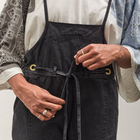 Kapital Light Canvas Welder Overall, Black